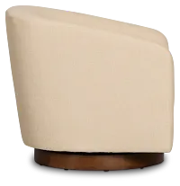 Paloma Beige Micro Swivel Accent Chair