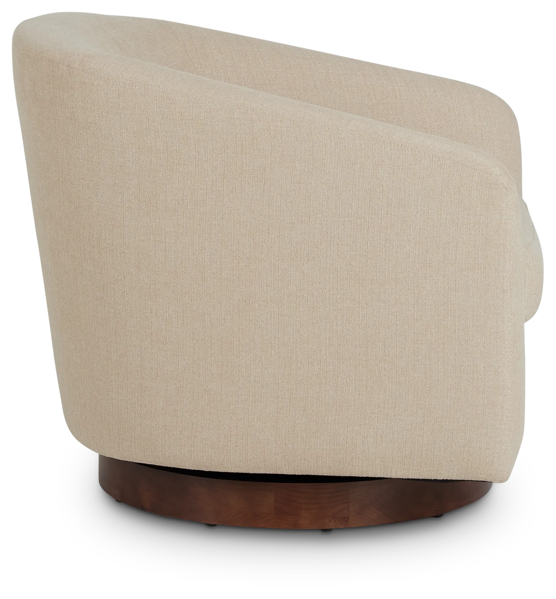 Paloma Beige Micro Swivel Accent Chair