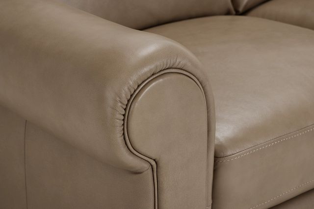 Lincoln Taupe Lthr/vinyl Sofa