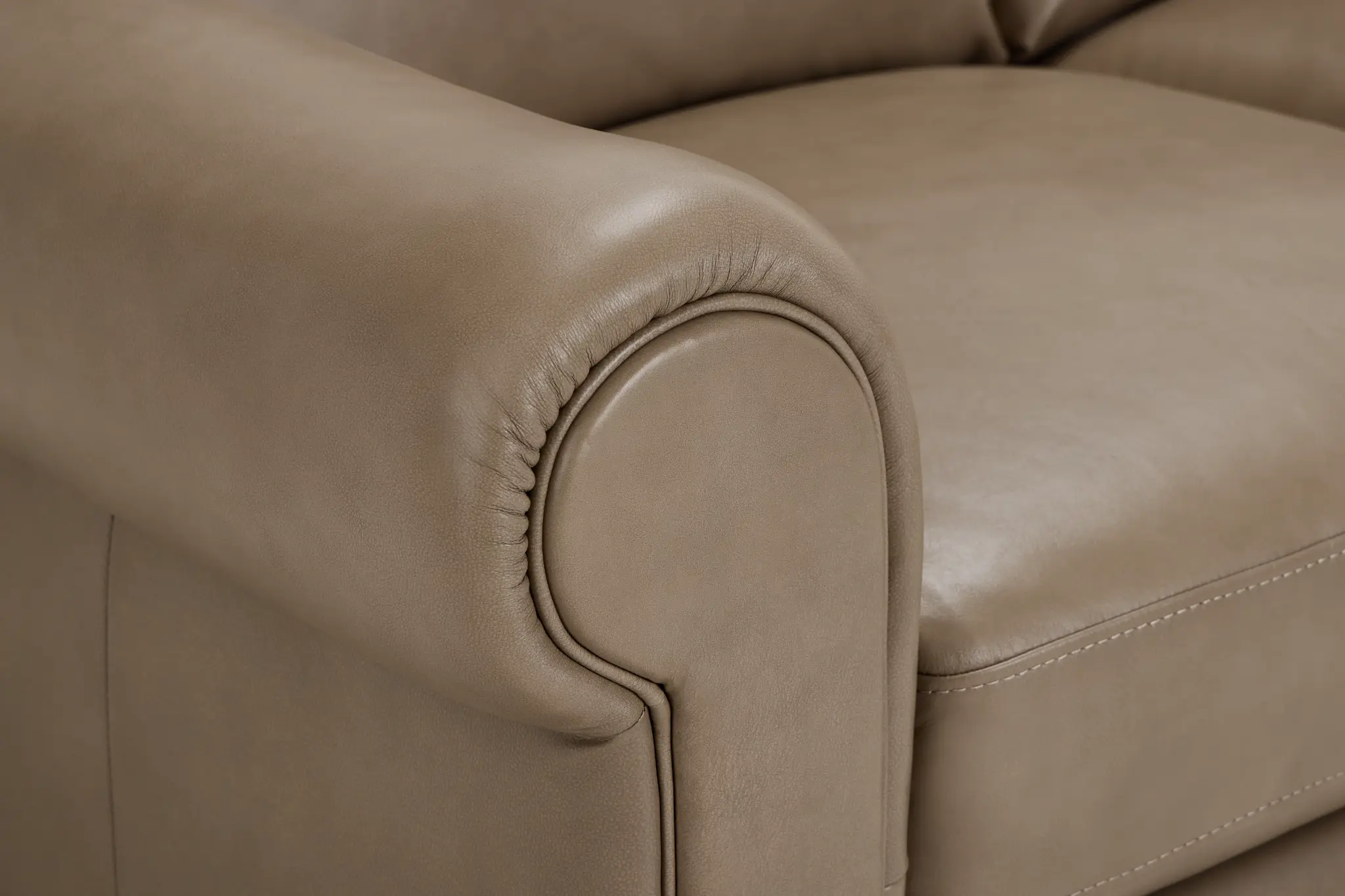 Lincoln Taupe Lthr/vinyl Sofa Lincoln Taupe Lthr/vinyl Sofa
