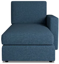 Citymod Blue Fabric Right Chaise