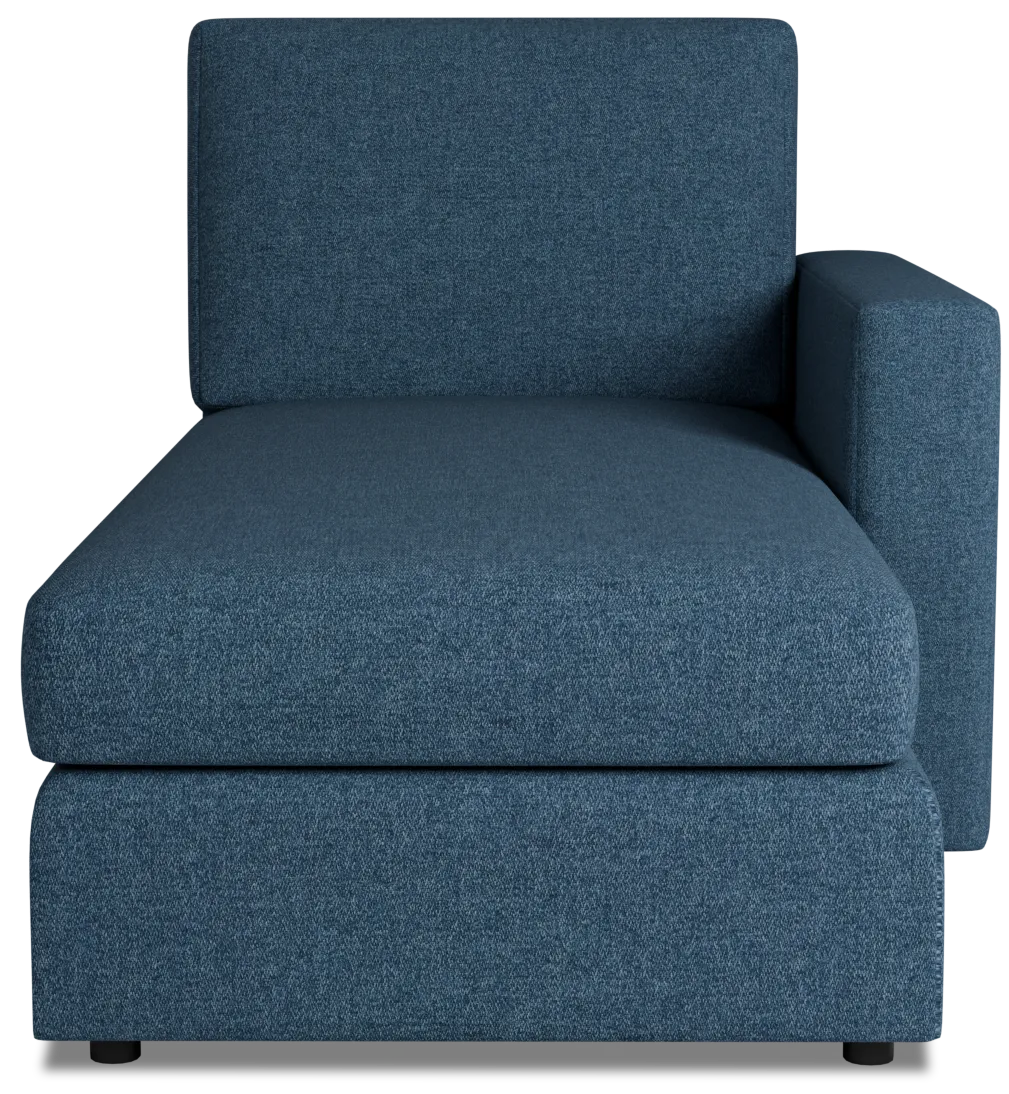 Citymod Blue Fabric Right Chaise