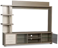 Evanston Gray Entertainment Wall