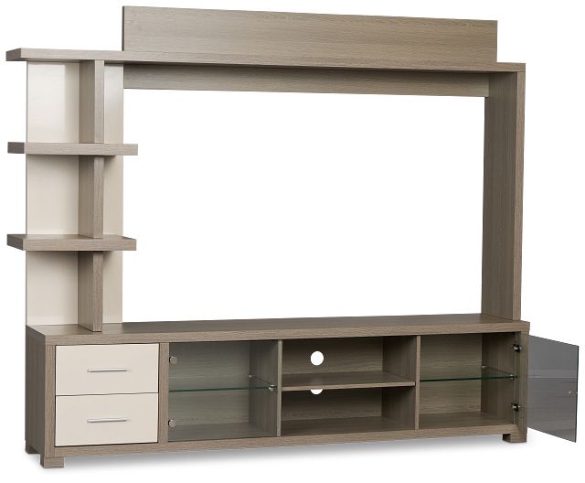 Evanston Gray Entertainment Wall