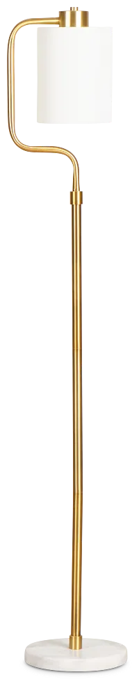 Alma Gold Marble Floor Lamp