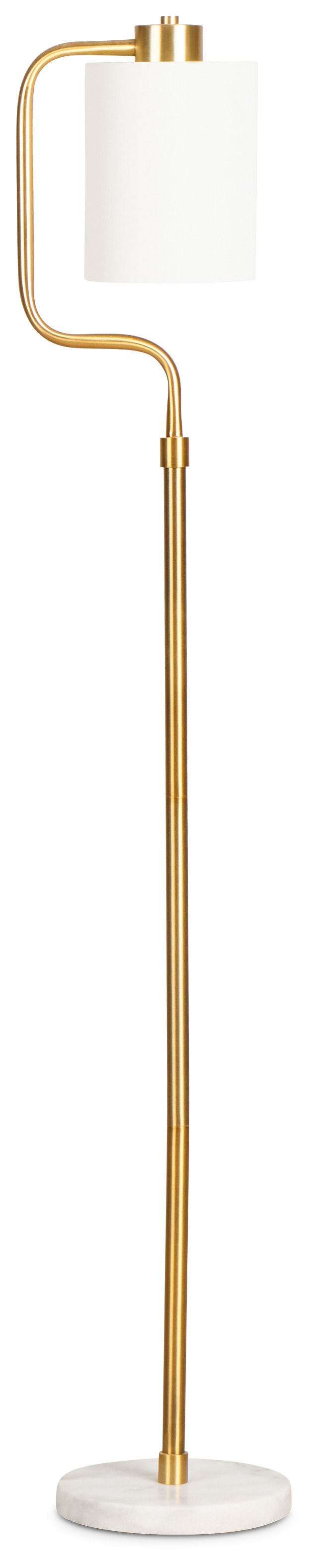 Alma Gold Marble Floor Lamp