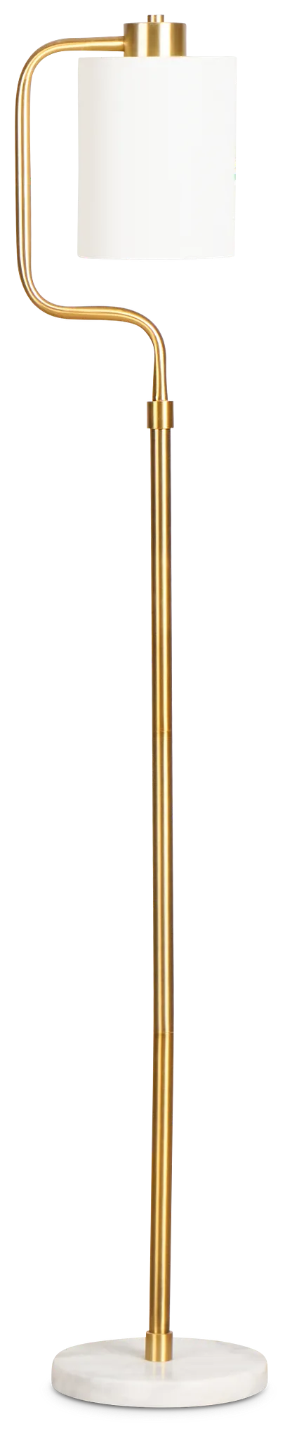 Alma Gold Marble Floor Lamp