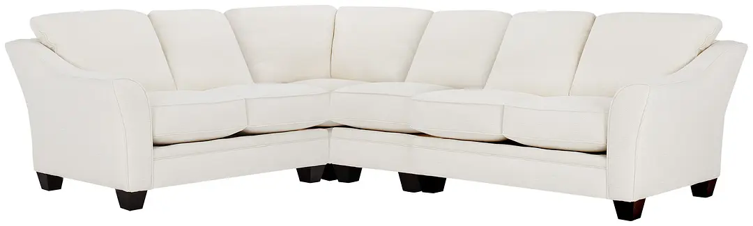 Avery White Fabric Large Two-arm Sectional Avery White Fabric Large Two-arm Sectional