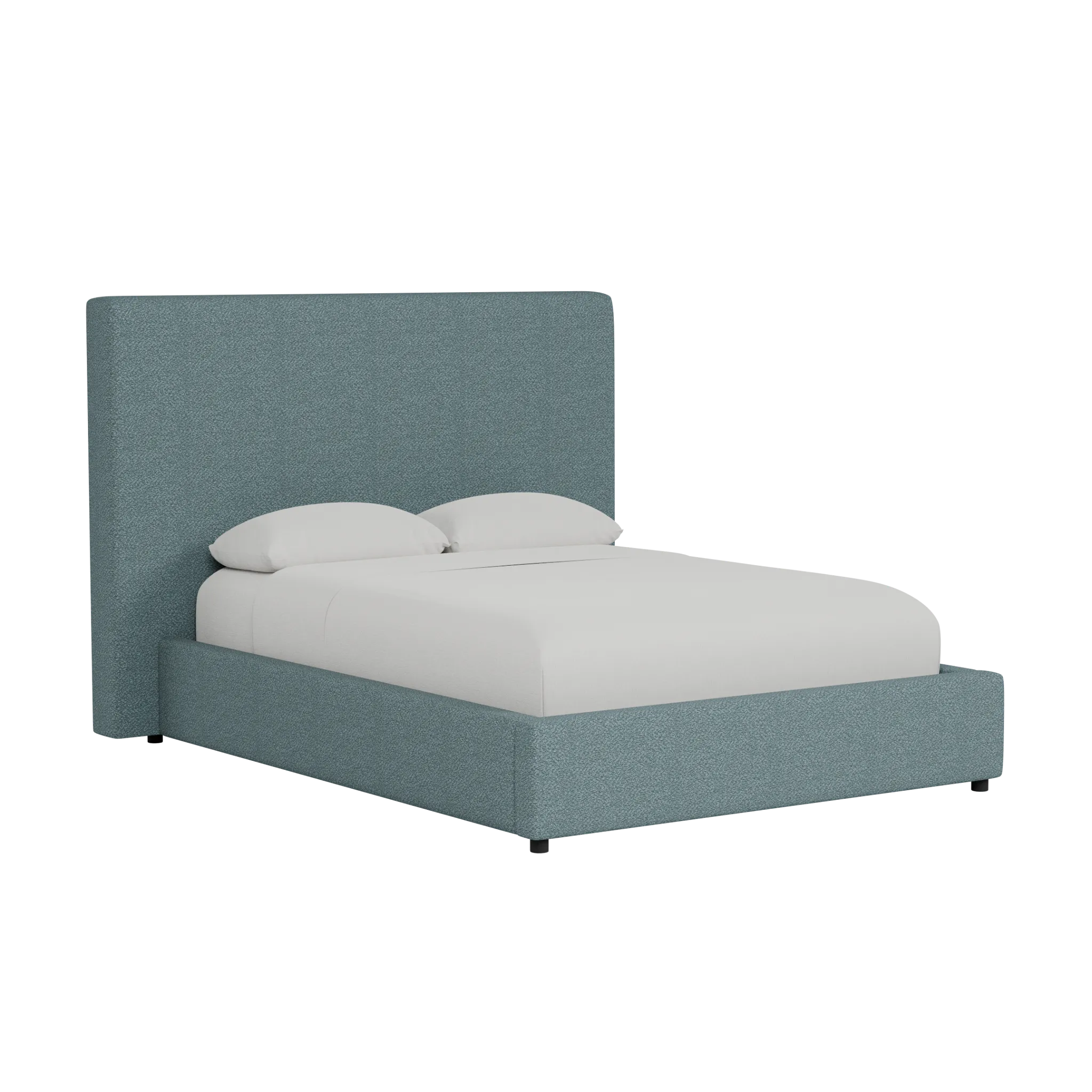 Grayton Sutton Blue 54" Upholstered Platform Bed