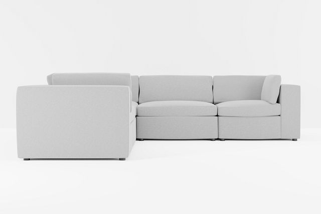 Destin Suave Gray Fabric 5-piece Modular Sectional