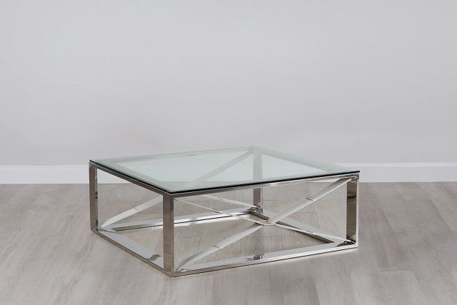 Mavis Glass Square Coffee Table
