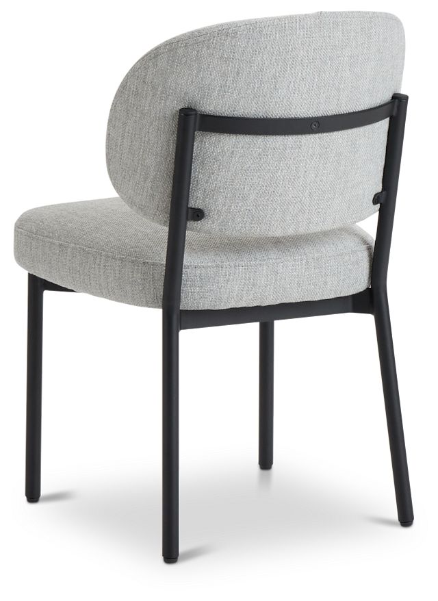 Chicago Light Gray Upholstered Side Chair