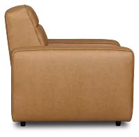 Sawyer Light Brown Micro Power Recliner
