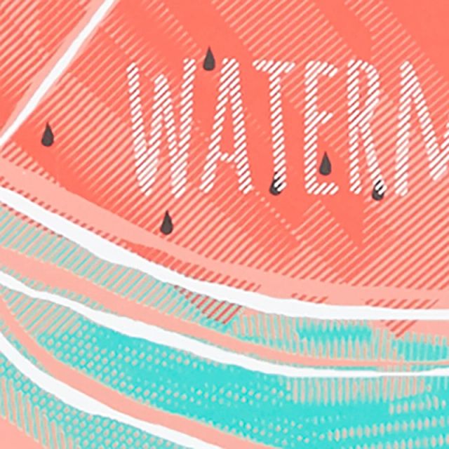 Watermelon Multicolored Framed Wall Art
