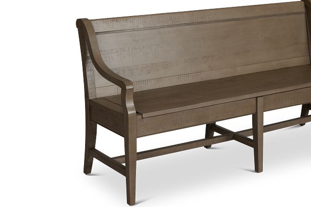 Heron Cove Light Tone Storage Dining Bench