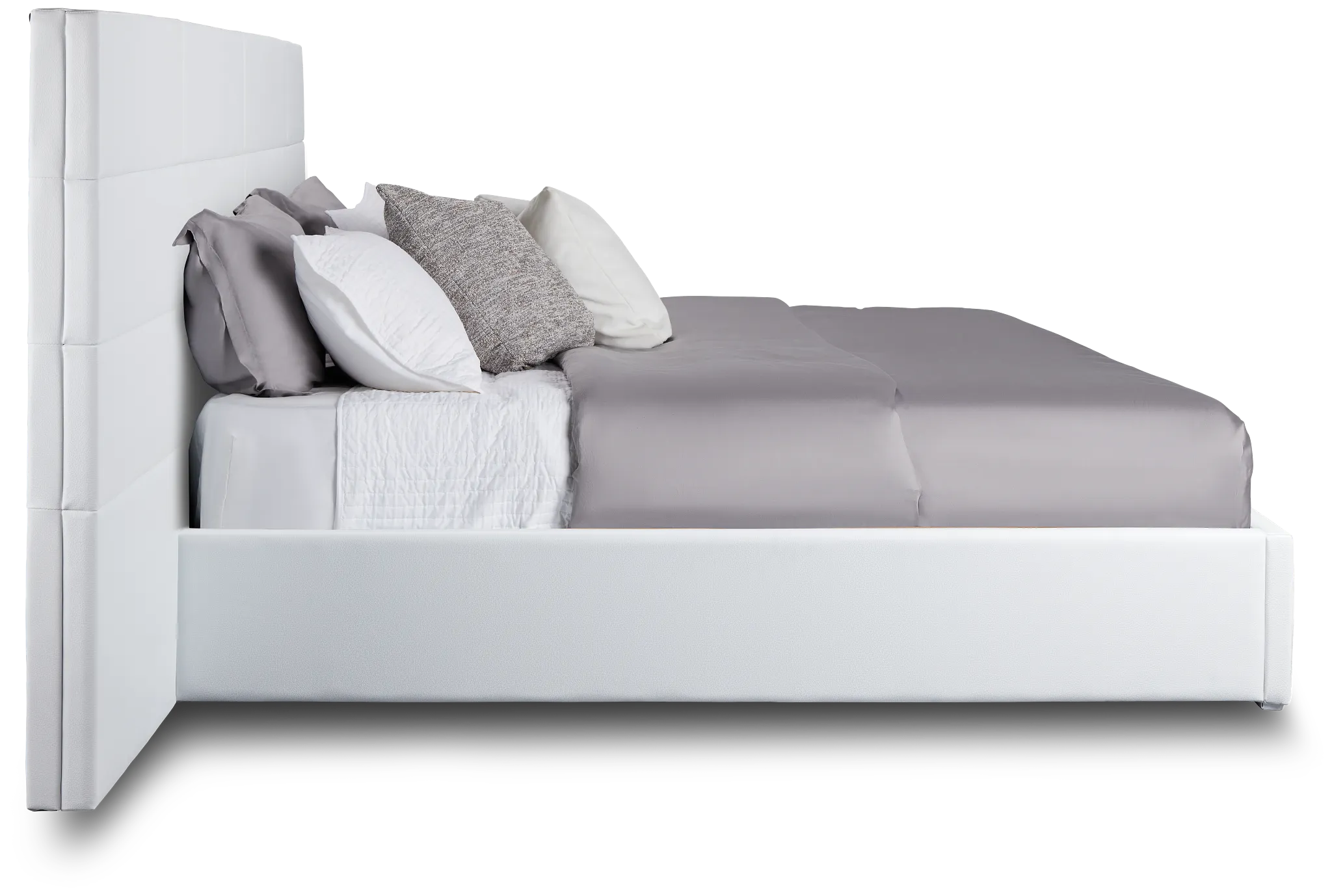 Doral White Uph Spread Bed