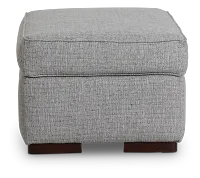 Austin Gray Fabric Ottoman