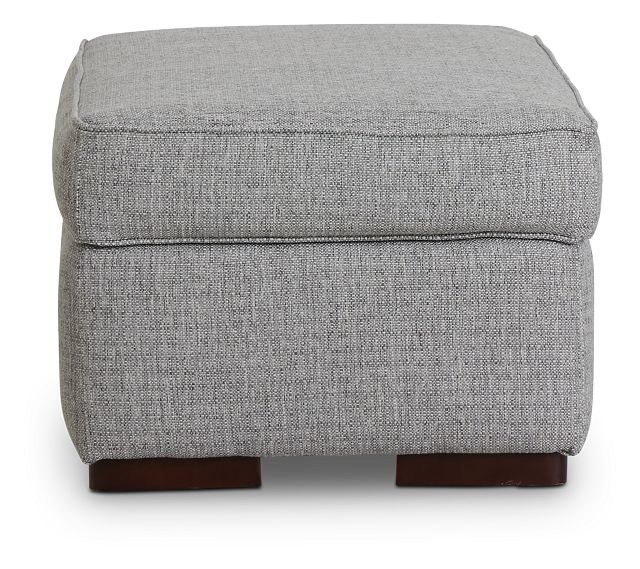 Austin Gray Fabric Ottoman