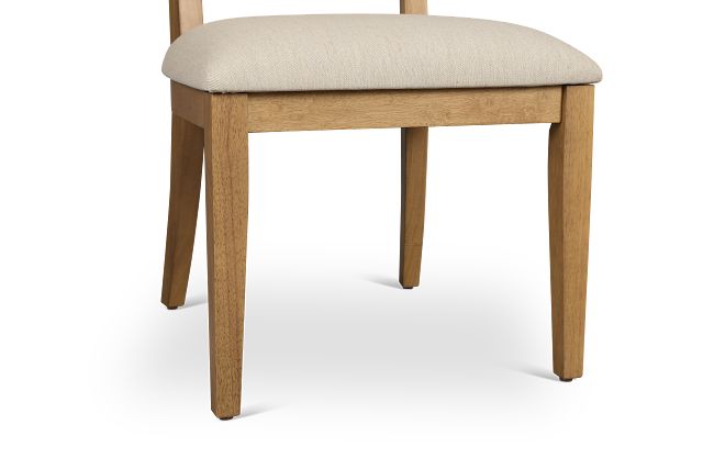 Tahoe Light Tone Slat Upholstered Side Chair