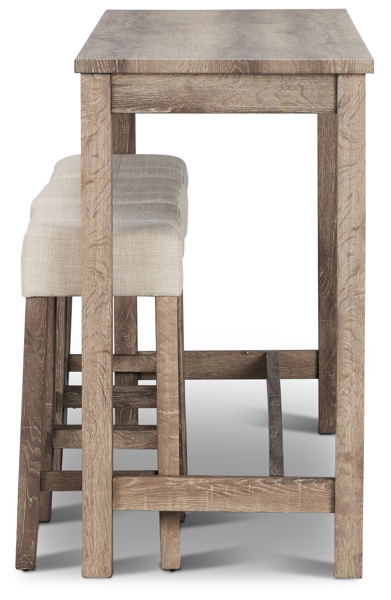 Robin Light Tone High Table & 3 Barstools