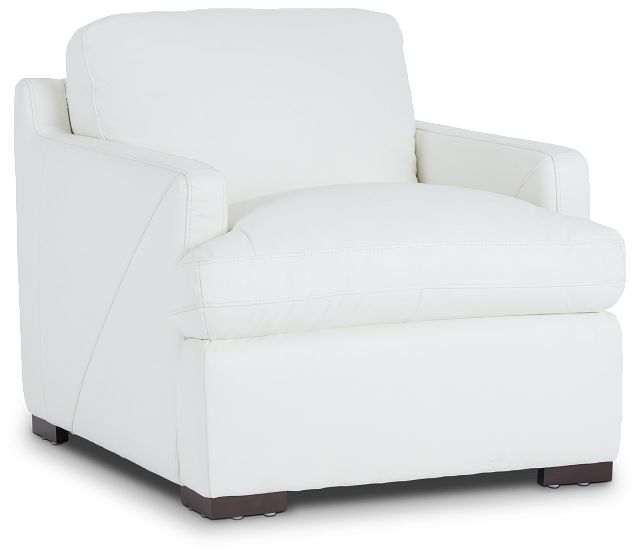 Amari White Leather Chair