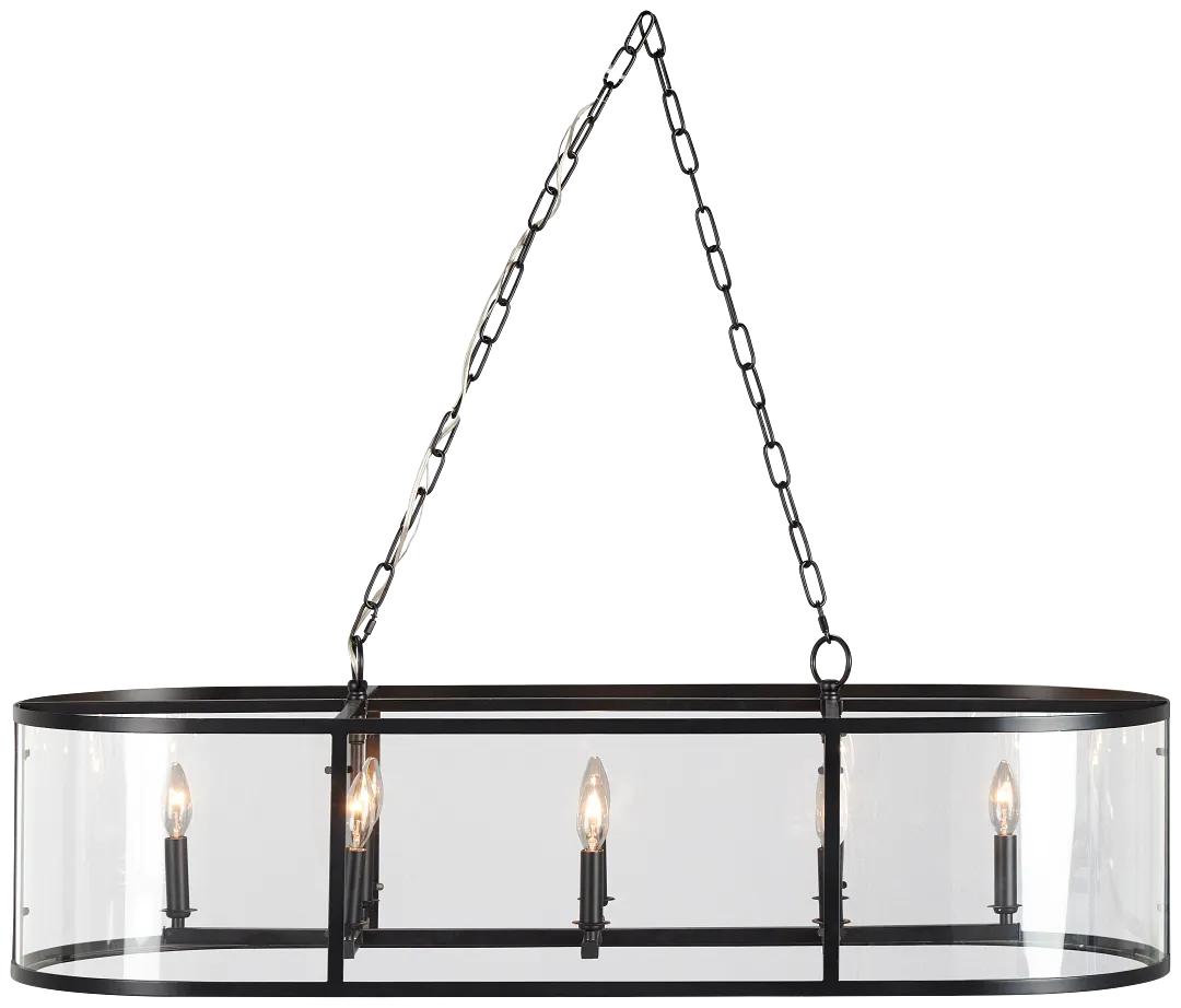 Bodhi Black Glass Chandelier