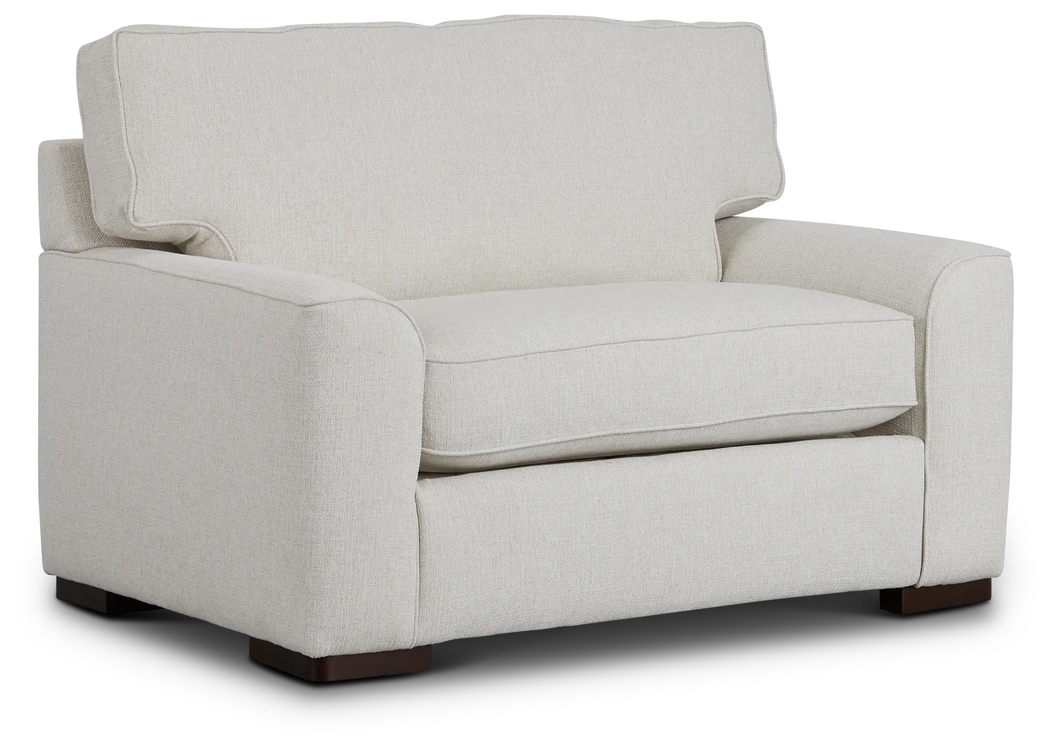 Austin White Fabric Memory Foam Sleeper Austin White Fabric Memory Foam Sleeper