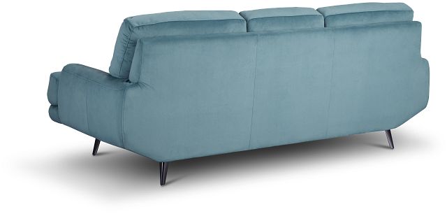 Milana Blue Velvet Sofa
