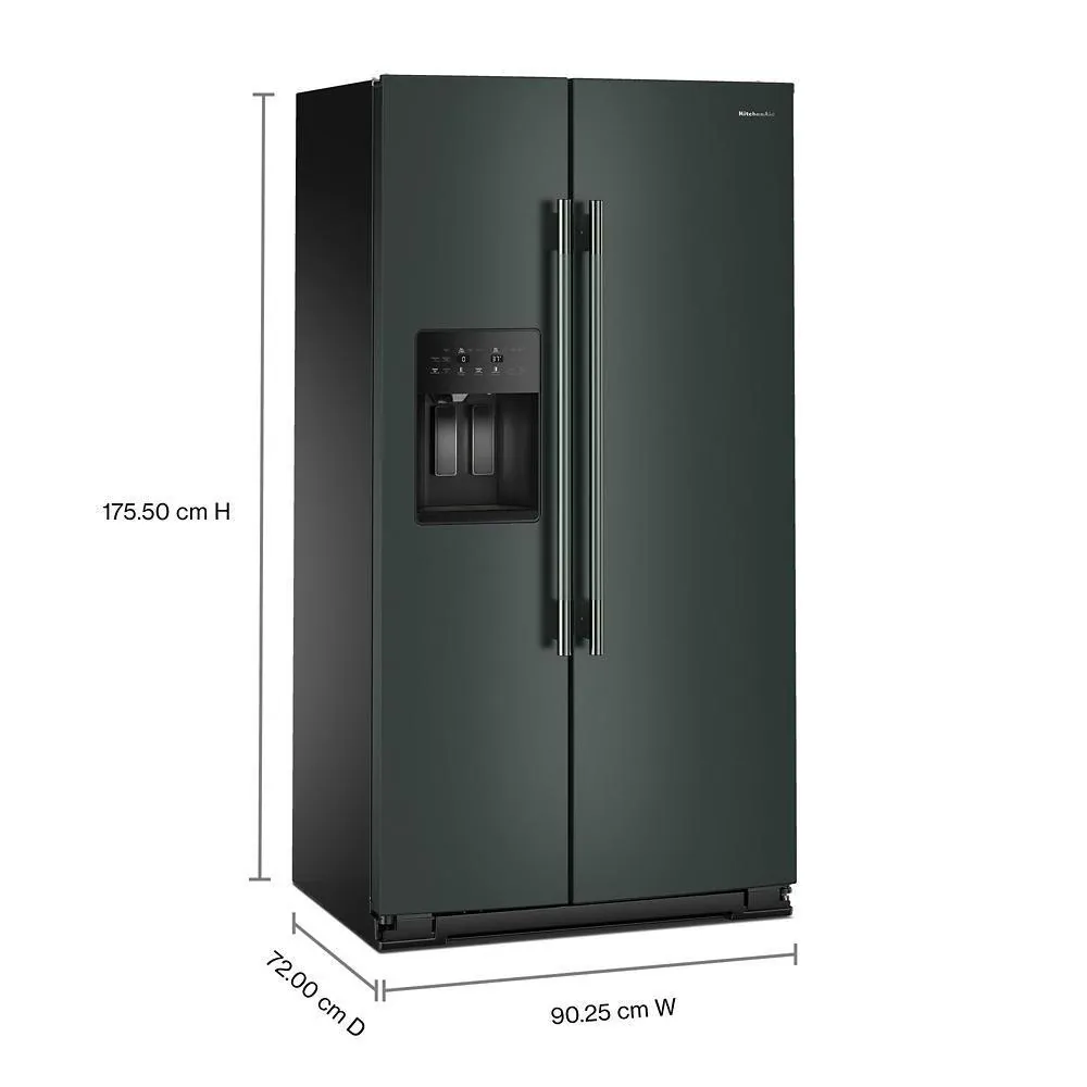 Kitchenaid 536 Series Green Side By Side Refrigerator