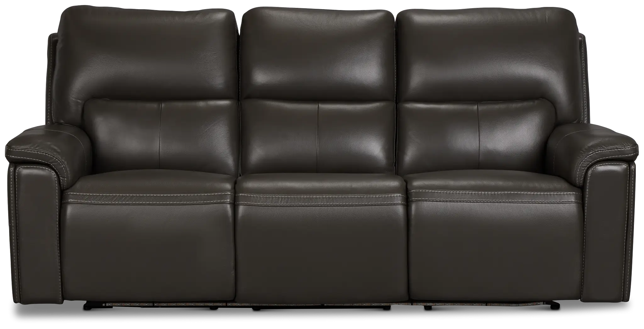 Fallon Dark Gray Lthr/vinyl Power Reclining Sofa W/ Massage Fallon Dark Gray Lthr/vinyl Power Reclining Sofa W/ Massage