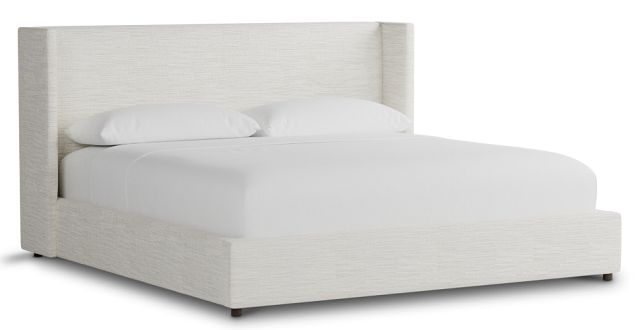 Captiva Maguire Ivory 48" Upholstered Shelter Bed