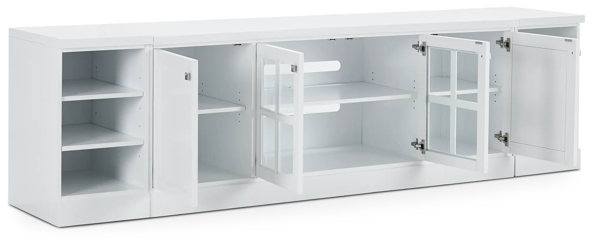 Newport White 108" Tv Stand Newport White 108" Tv Stand