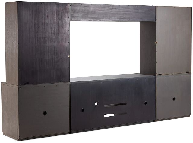 Highline Dark Tone Door Entertainment Wall