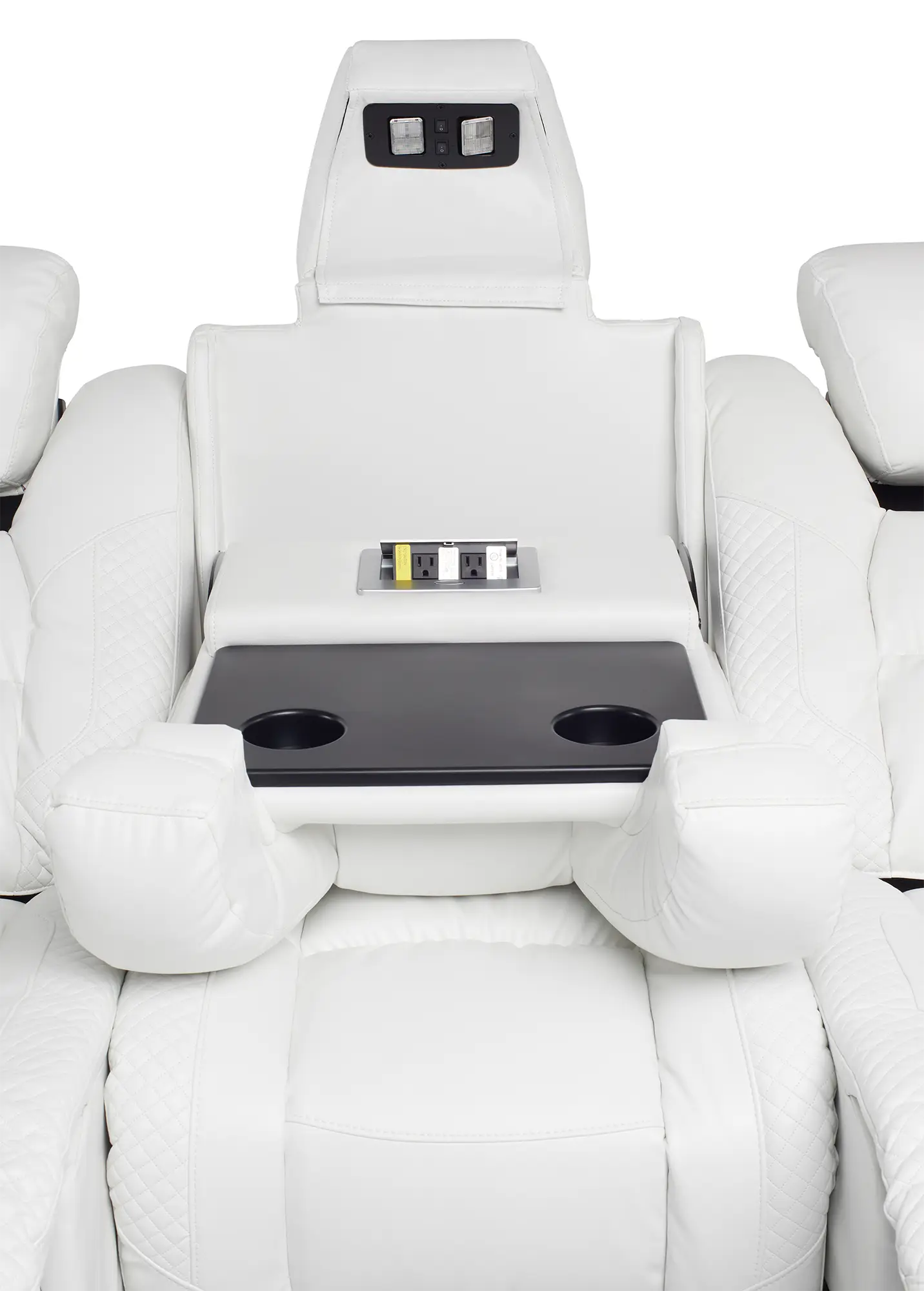 Troy White Micro Power Reclining Sofa Troy White Micro Power Reclining Sofa