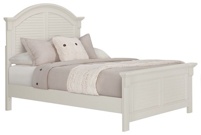 Quinn White Panel Bed