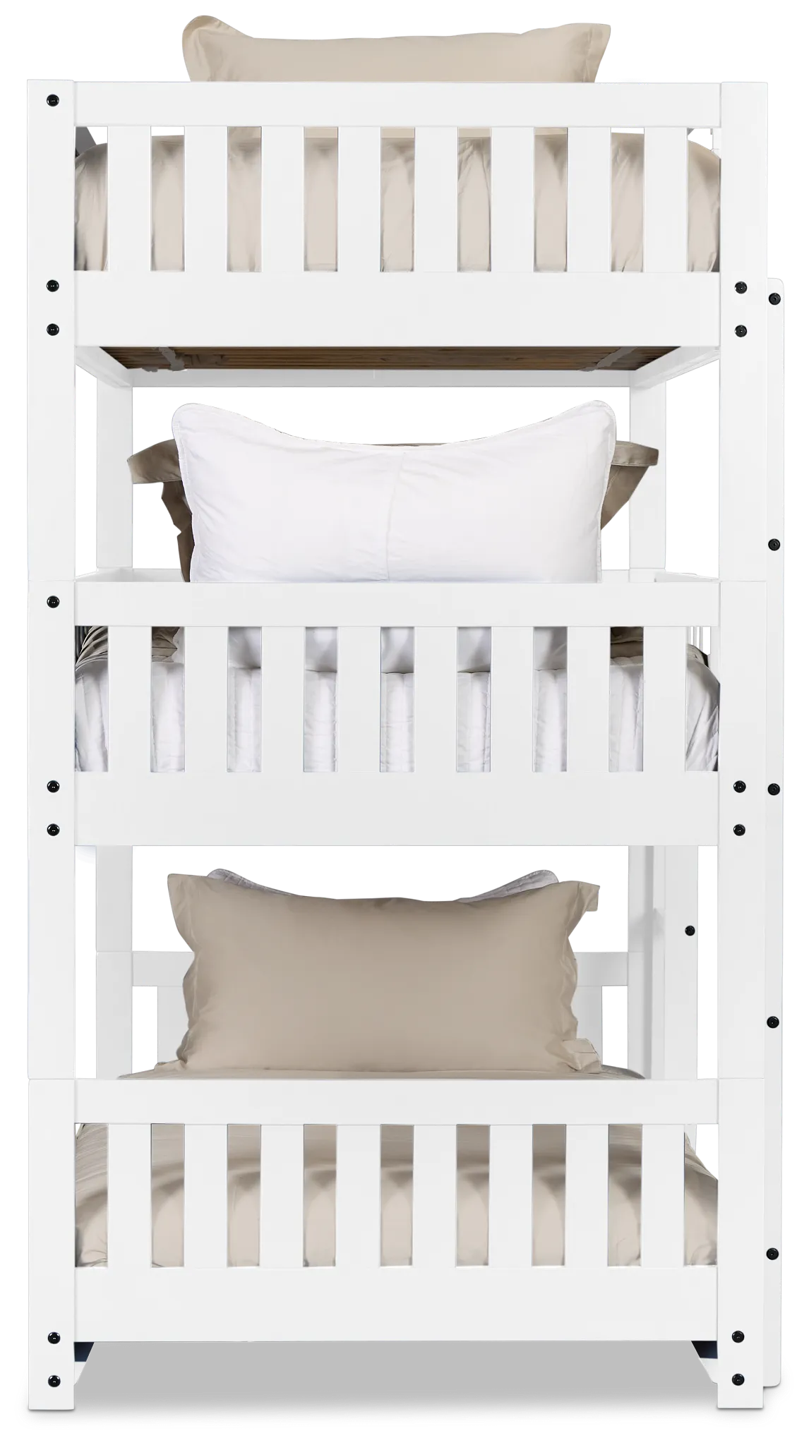 Charleston White Triple Bunk Bed