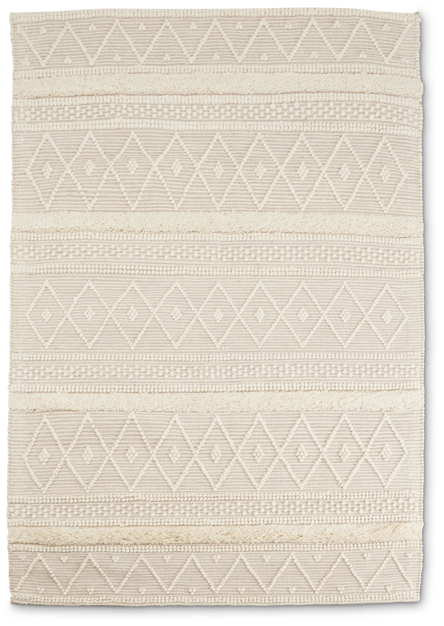Arles White 5x8 Area Rug