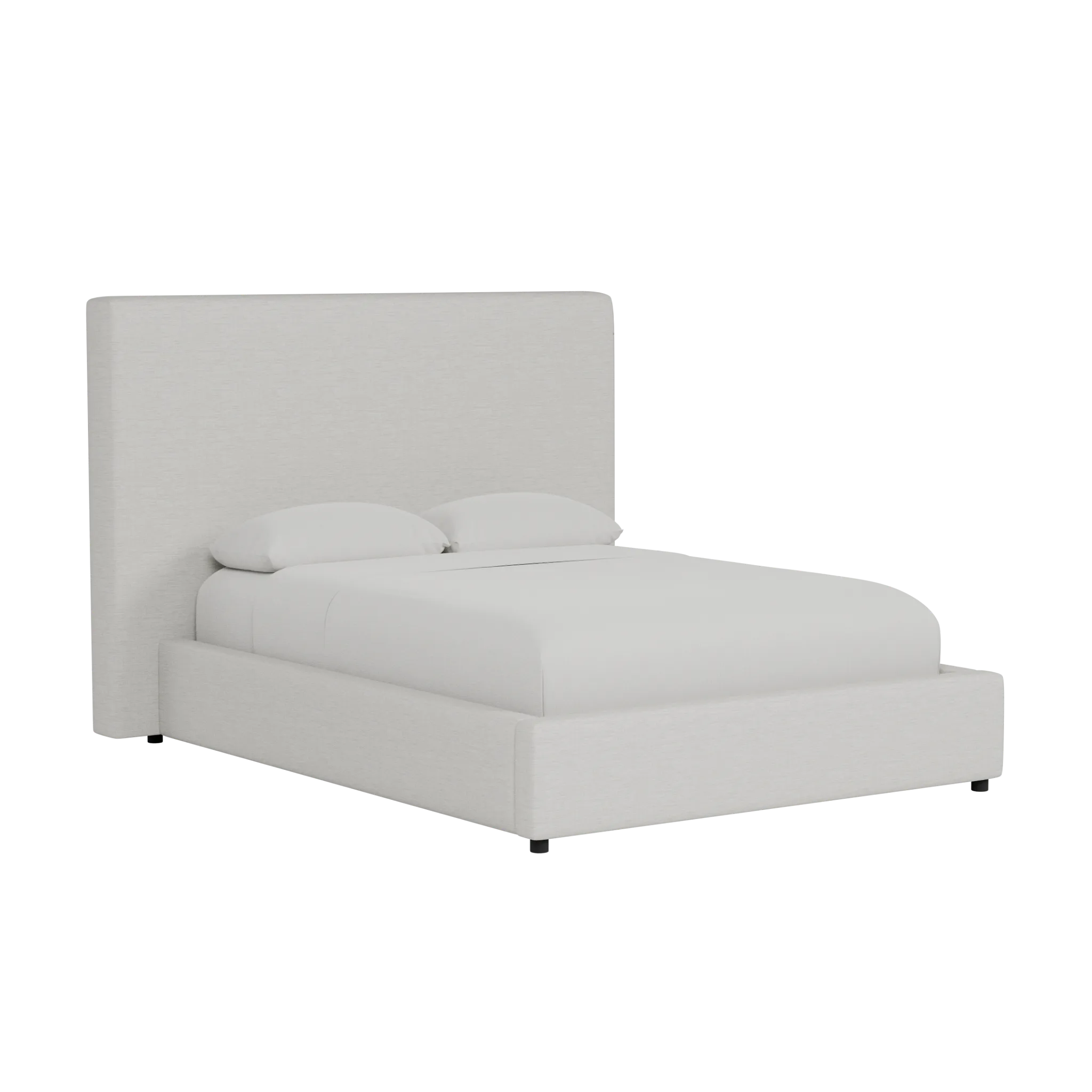 Grayton Maguire Ivory 54" Upholstered Platform Bed