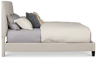 Lucy Taupe Uph Platform Bed