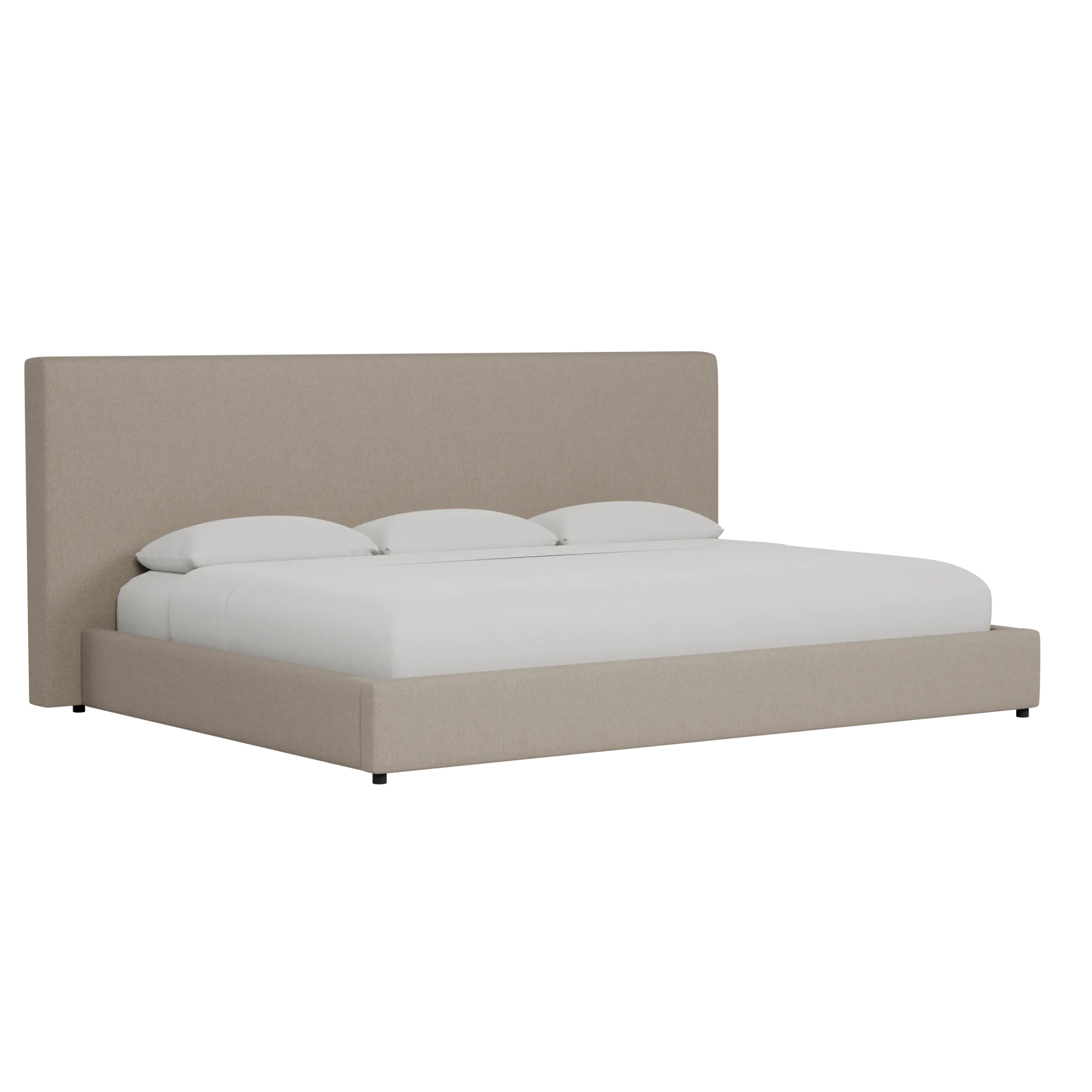 Grayton Elite Brown 54" Upholstered Platform Bed