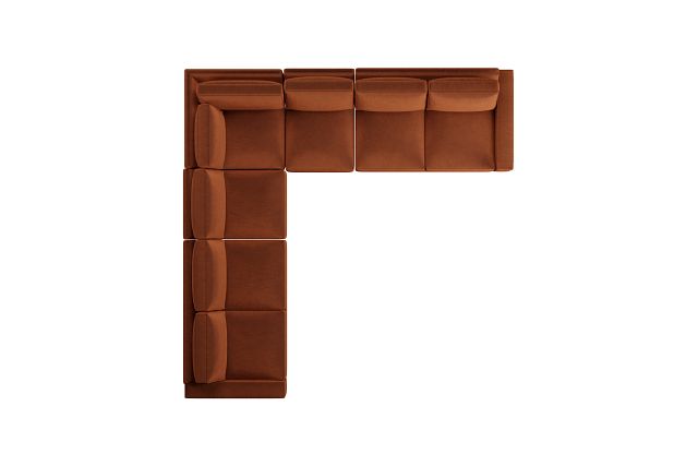 Edgewater Joya Orange Large Two-arm Sectional