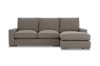 Edgewater Elite Brown Right Chaise Sectional
