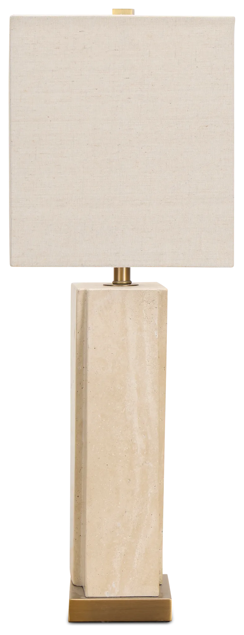Keyla White Stone Table Lamp