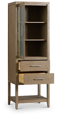 Alden Light Gray Linen Cabinet