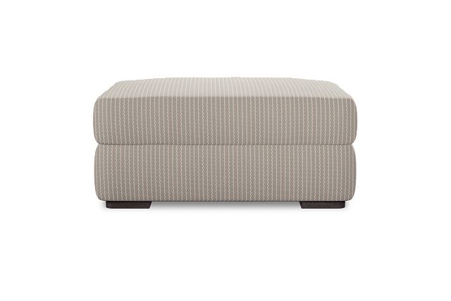 Edgewater Lucy Taupe Ottoman
