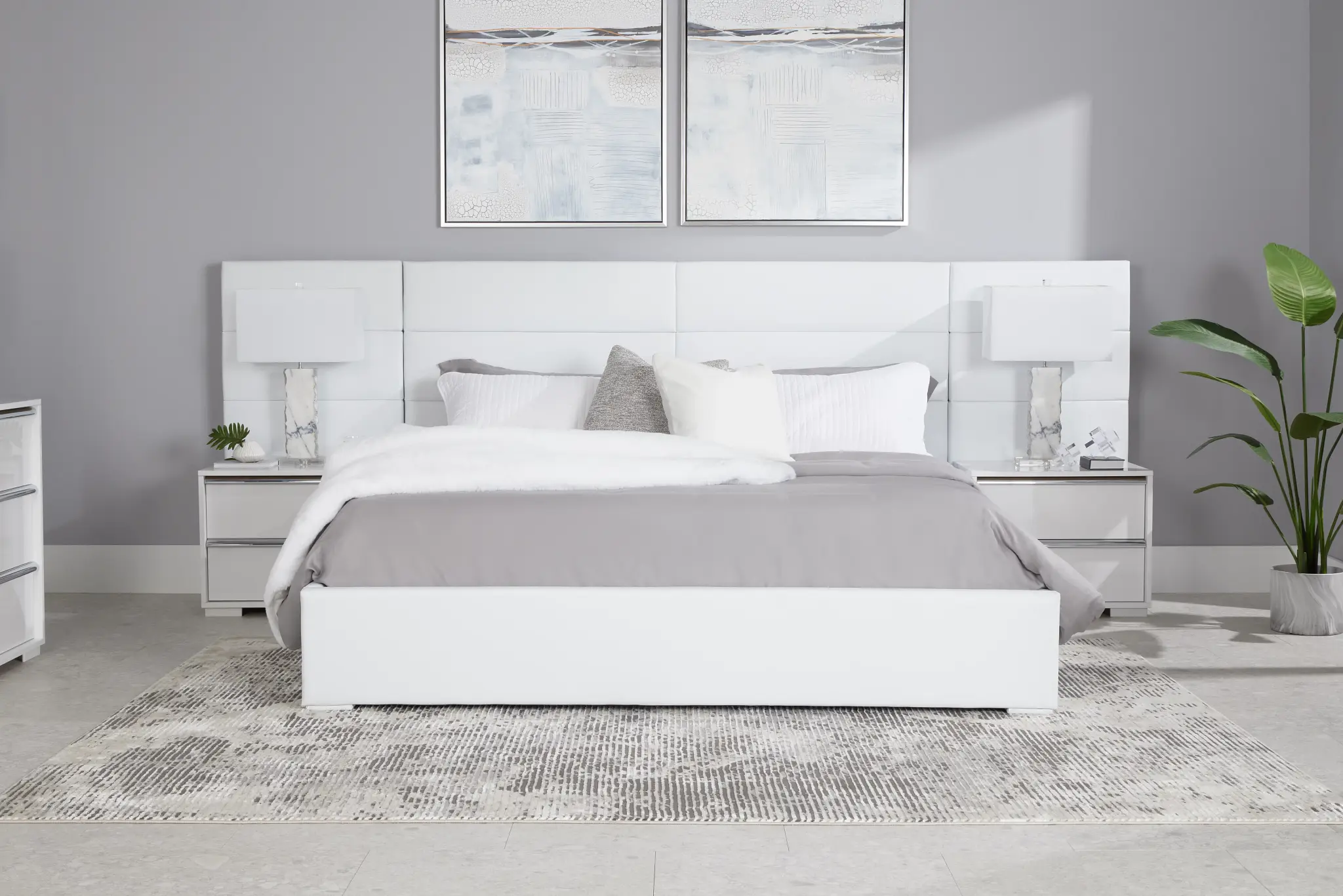 Doral White Nightstand Doral White Nightstand