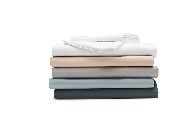 Rest & Renew Cotton Sateen Light Blue 300 Thread Sheet Set