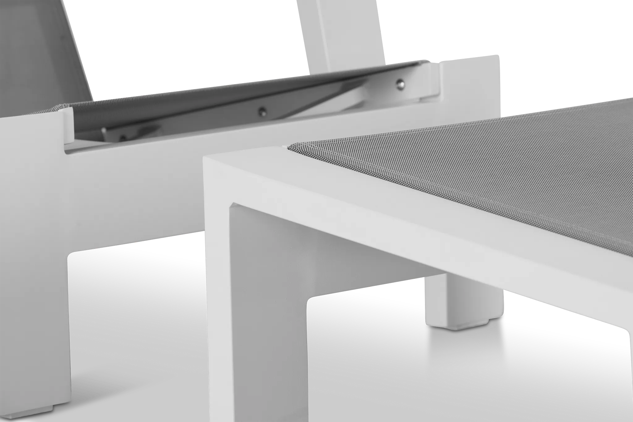 Linear White Chair & Otto