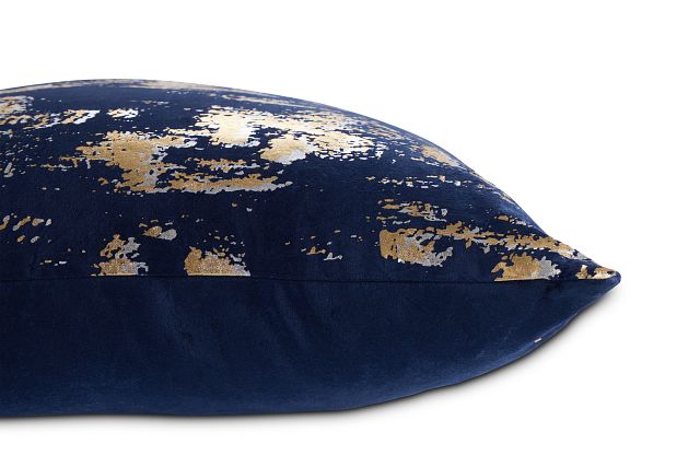 Lola Navy 22" Accent Pillow