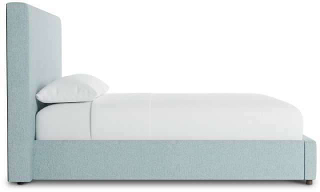 Grayton Elite Light Blue 54" Upholstered Platform Bed
